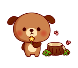 Twins dog-Dog tock- sticker #617966