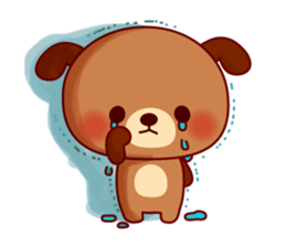 Twins dog-Dog tock- sticker #617973