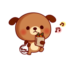 Twins dog-Dog tock- sticker #617986