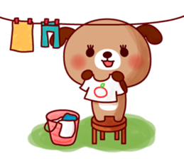 Twins dog-Dog tock- sticker #617988