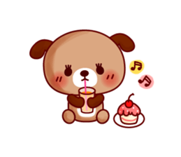 Twins dog-Dog tock- sticker #617993