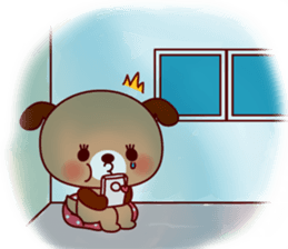 Twins dog-Dog tock- sticker #617995