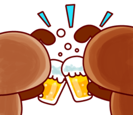 Twins dog-Dog tock- sticker #617999