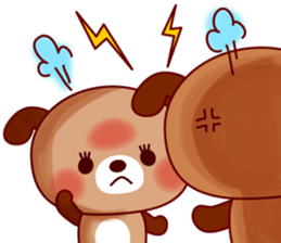 Twins dog-Dog tock- sticker #618001