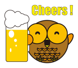 circle face 7 owl part 3 sticker #618178