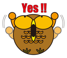 circle face 7 owl part 3 sticker #618181