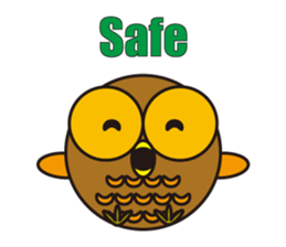 circle face 7 owl part 3 sticker #618191