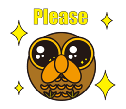 circle face 7 owl part 3 sticker #618192