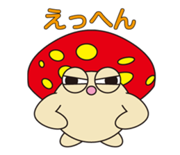 circle face 13 mushroom 2 : for japanese sticker #618884