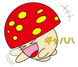 circle face 13 mushroom 2 : for japanese sticker #618886