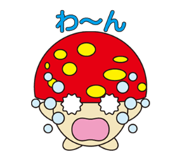 circle face 13 mushroom 2 : for japanese sticker #618892