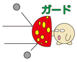 circle face 13 mushroom 2 : for japanese sticker #618899