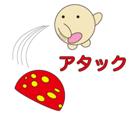 circle face 13 mushroom 2 : for japanese sticker #618900