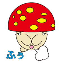 circle face 13 mushroom 2 : for japanese sticker #618908