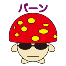 circle face 13 mushroom 2 : for japanese sticker #618921