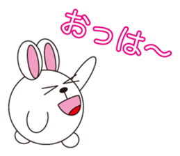 circle face 10 rabbit : for japanese sticker #618923