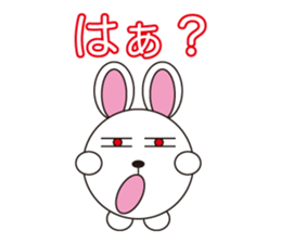 circle face 10 rabbit : for japanese sticker #618937
