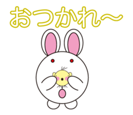 circle face 10 rabbit : for japanese sticker #618939
