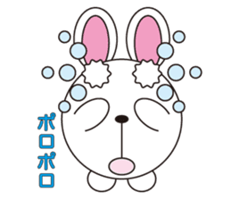 circle face 10 rabbit 1 : for japanese sticker #619087