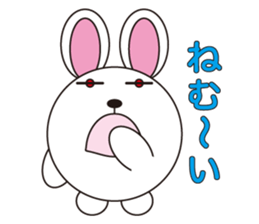 circle face 10 rabbit 1 : for japanese sticker #619088