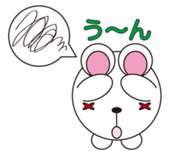 circle face 10 rabbit 1 : for japanese sticker #619090