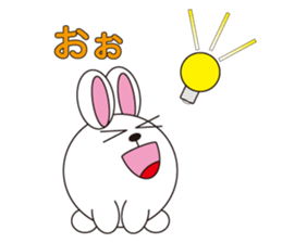 circle face 10 rabbit 1 : for japanese sticker #619096