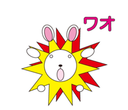 circle face 10 rabbit 1 : for japanese sticker #619097
