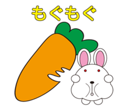 circle face 10 rabbit 1 : for japanese sticker #619099