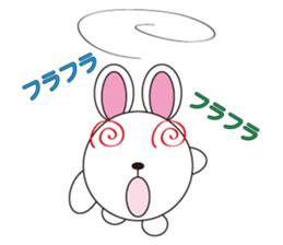 circle face 10 rabbit 1 : for japanese sticker #619109