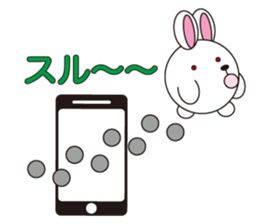 circle face 10 rabbit 1 : for japanese sticker #619115