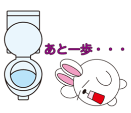 circle face 10 rabbit 1 : for japanese sticker #619117