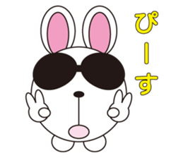 circle face 10 rabbit 1 : for japanese sticker #619118