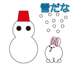 circle face 10 rabbit 1 : for japanese sticker #619121