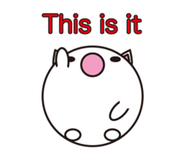 Looking up to the blue sky (English) sticker #619262