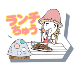 Friendly mashuroom family. Mana chu . sticker #619402