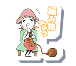 Friendly mashuroom family. Mana chu . sticker #619435