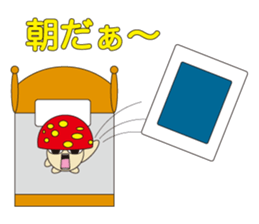 circle face 12 mushroom : for japanese sticker #619443