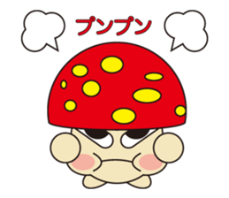 circle face 12 mushroom : for japanese sticker #619451