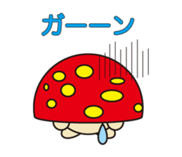 circle face 12 mushroom : for japanese sticker #619471
