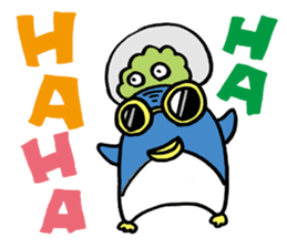 White cat hard-boiled detective 2 sticker #619609