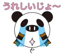 circle face 3 pig-panda : for japanese sticker #619688
