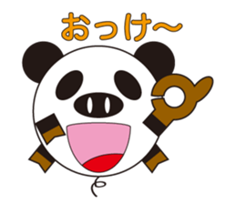 circle face 3 pig-panda : for japanese sticker #619690