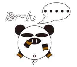 circle face 3 pig-panda : for japanese sticker #619699