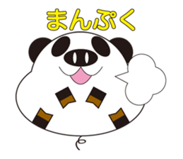 circle face 3 pig-panda : for japanese sticker #619700