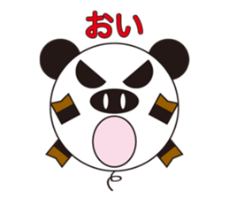 circle face 3 pig-panda : for japanese sticker #619702