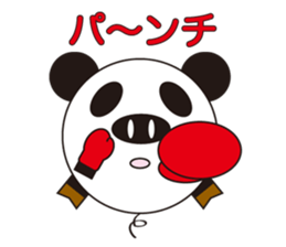 circle face 3 pig-panda : for japanese sticker #619713