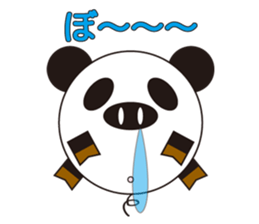 circle face 3 pig-panda : for japanese sticker #619716