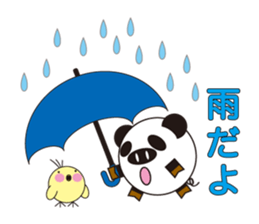 circle face 3 pig-panda : for japanese sticker #619718