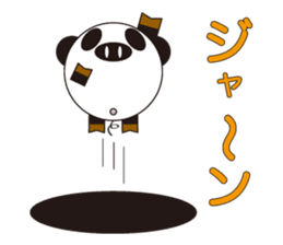 circle face 4 pig-panda : for japanese sticker #619727