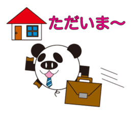 circle face 4 pig-panda : for japanese sticker #619728